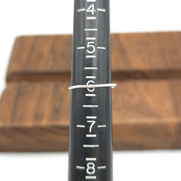 Size 6 Sterling Silver Handmade Spinning Rutilated Quartz Ring A399 - Picture 4 of 6